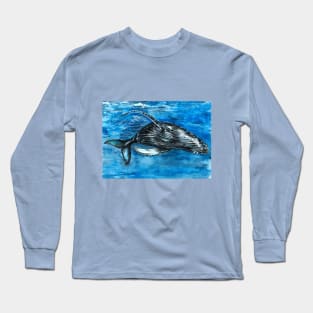 Blue Whale Play Long Sleeve T-Shirt